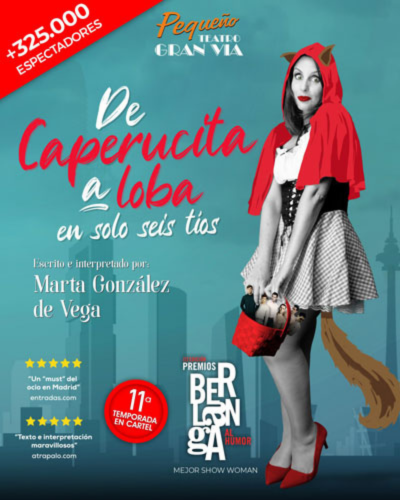 De Caperucita a loba en solo seis tíos