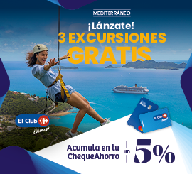 <p>Acumula 5% ChequeAhorro, por tu crucero</p>
